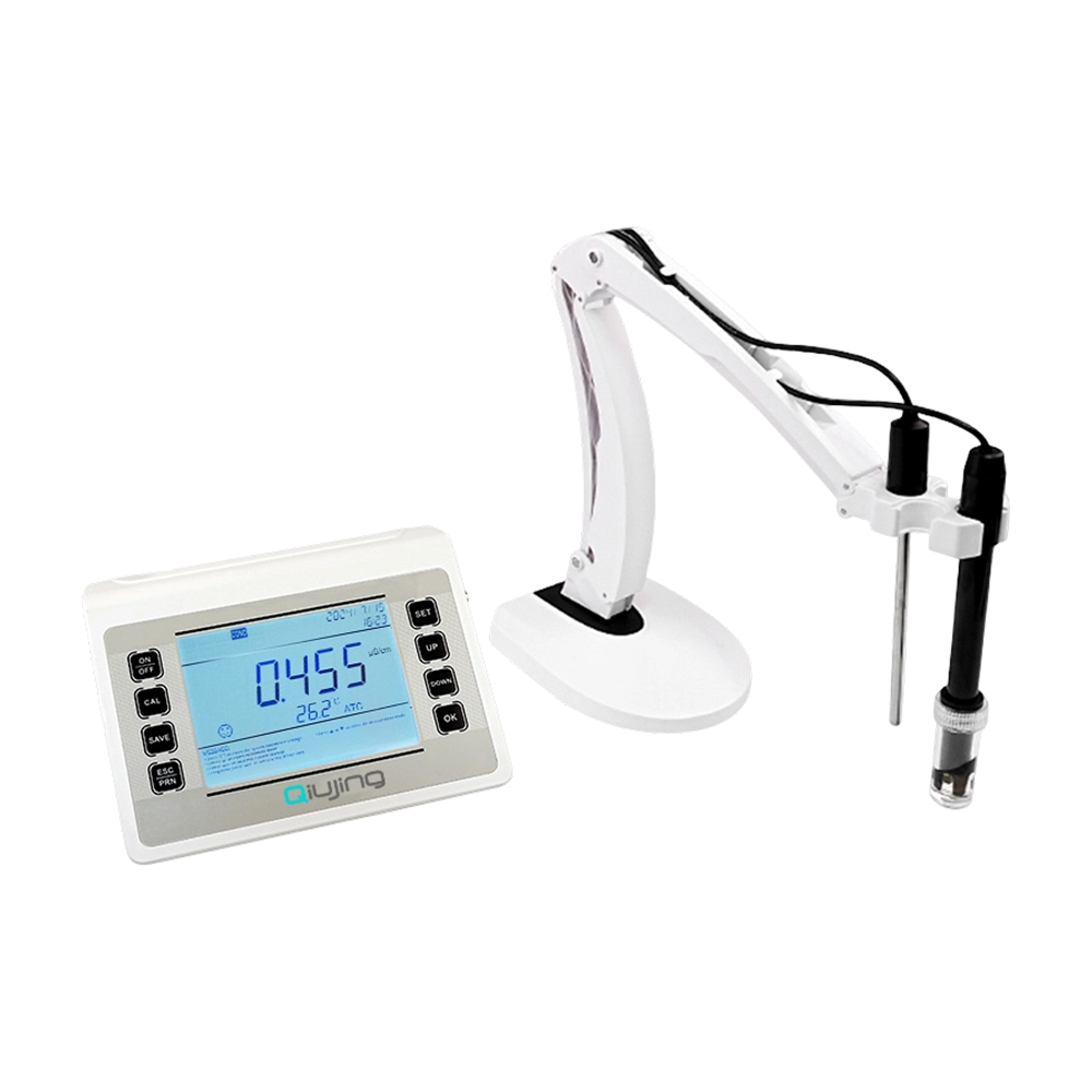 Qiujing Cómoda pantalla LED Almacenamiento masivo integrado Impresión inalámbrica Bluetooth Instrumento de medición de conductividad duradero P902