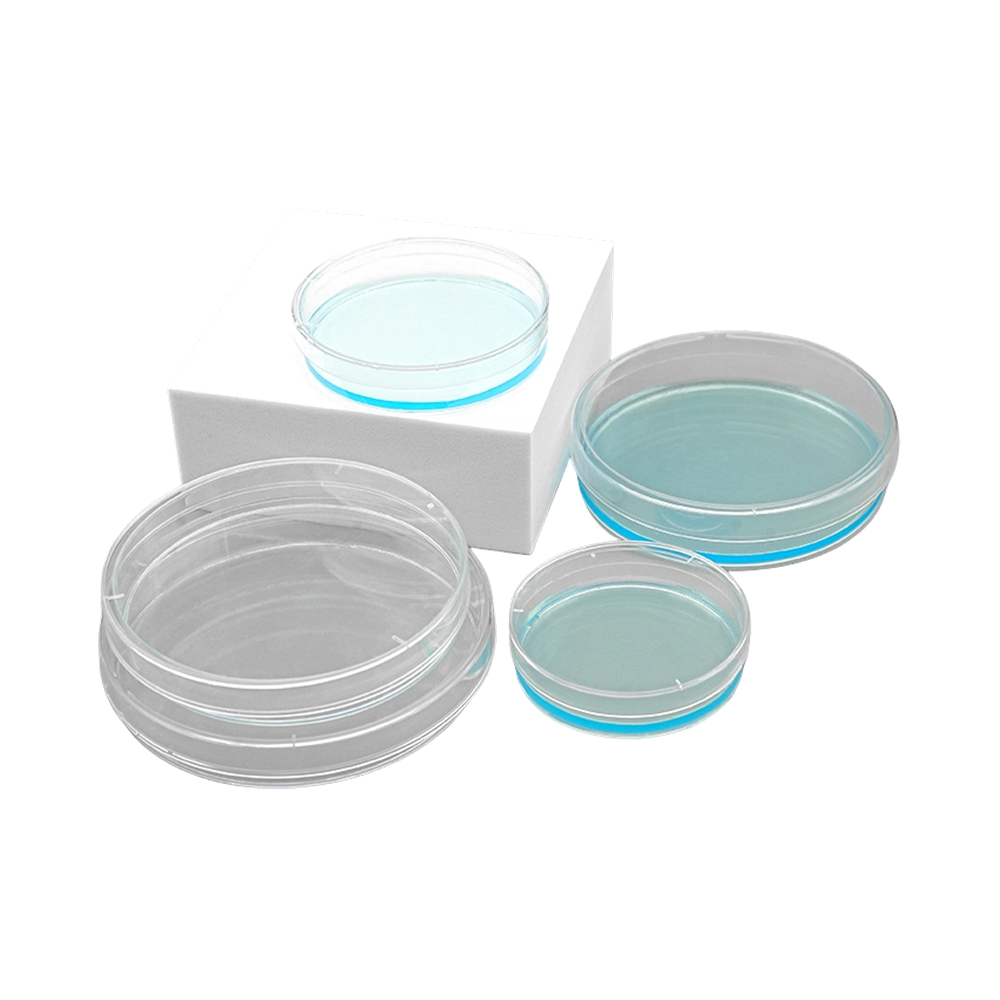 Plato de Petri de alta calidad de laboratorio de alta transparencia y alta transparencia de Qiujing para cultivo de bacterias
